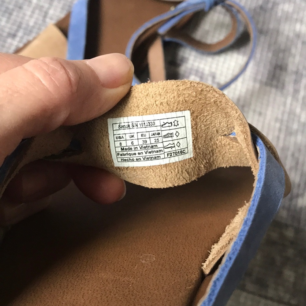 Sanuk Strappy Leather Sandals - Picture 8 of 8